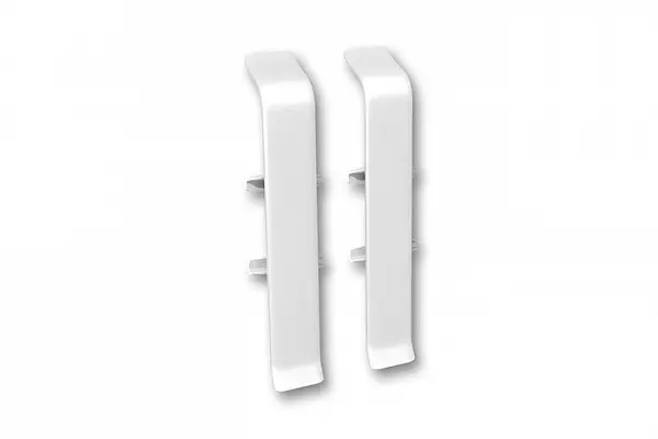 Соединитель для плинтуса 85мм "Деконика" (2шт. во флоупак), 001 Белый