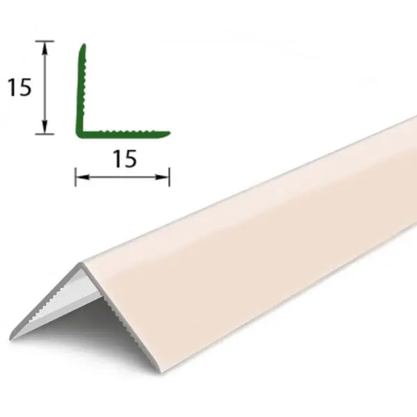Угол 15х15мм 2,7м "Деконика", Светлая слоновая кость глянцевая, шт