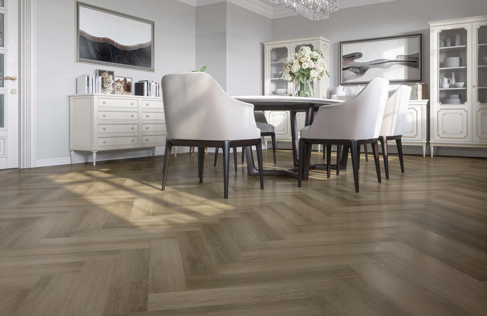 SPC Refloor Fargo Parquet Дуб Ванкувер 33-4105-12  (615*123*4мм, 0,5 мм)