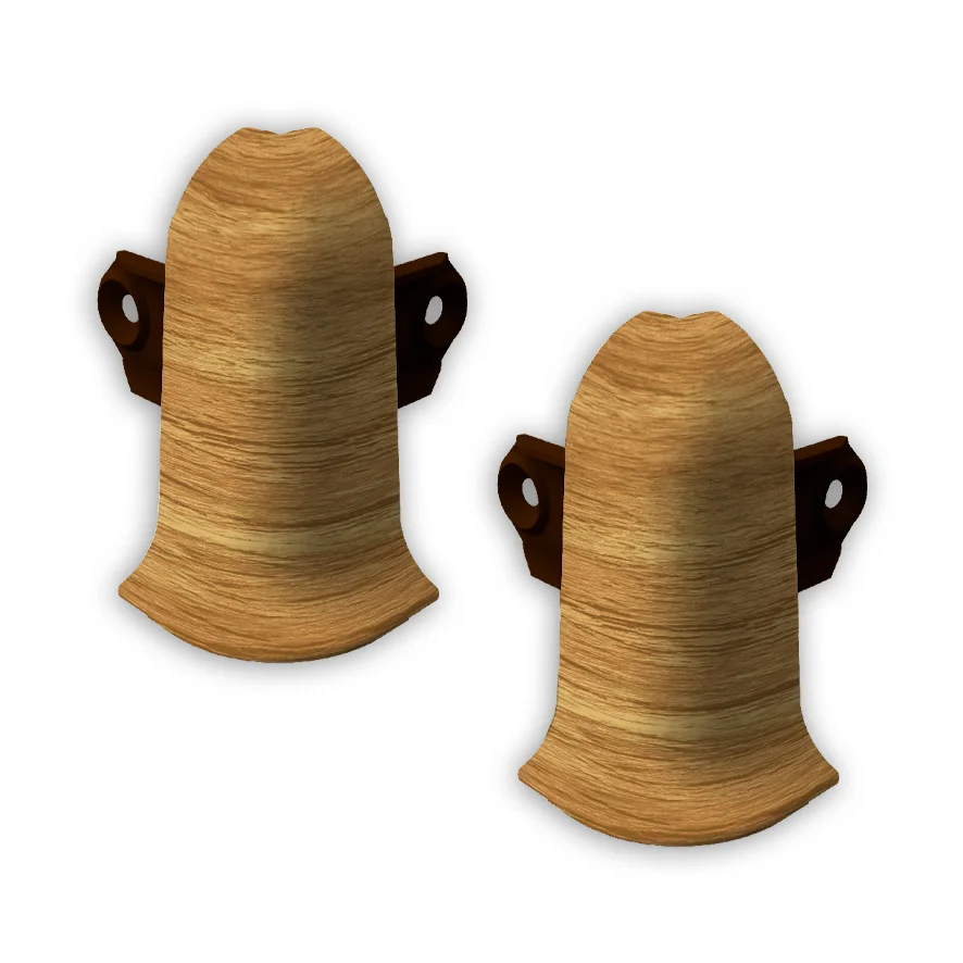 404 Угол наружный Лексида с крепежом 55мм Дуб золотистый (шт)