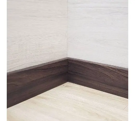 Плинтус Деревянный 80*16*2400 мм Белый снег, шт