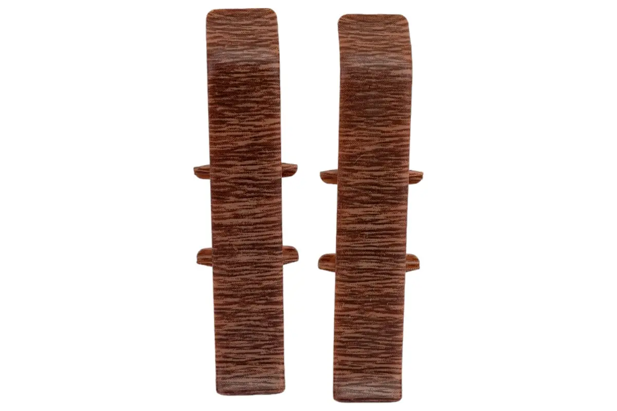 Соединитель для плинтуса 85мм "Деконика" (2шт. во флоупак), 291 Орех