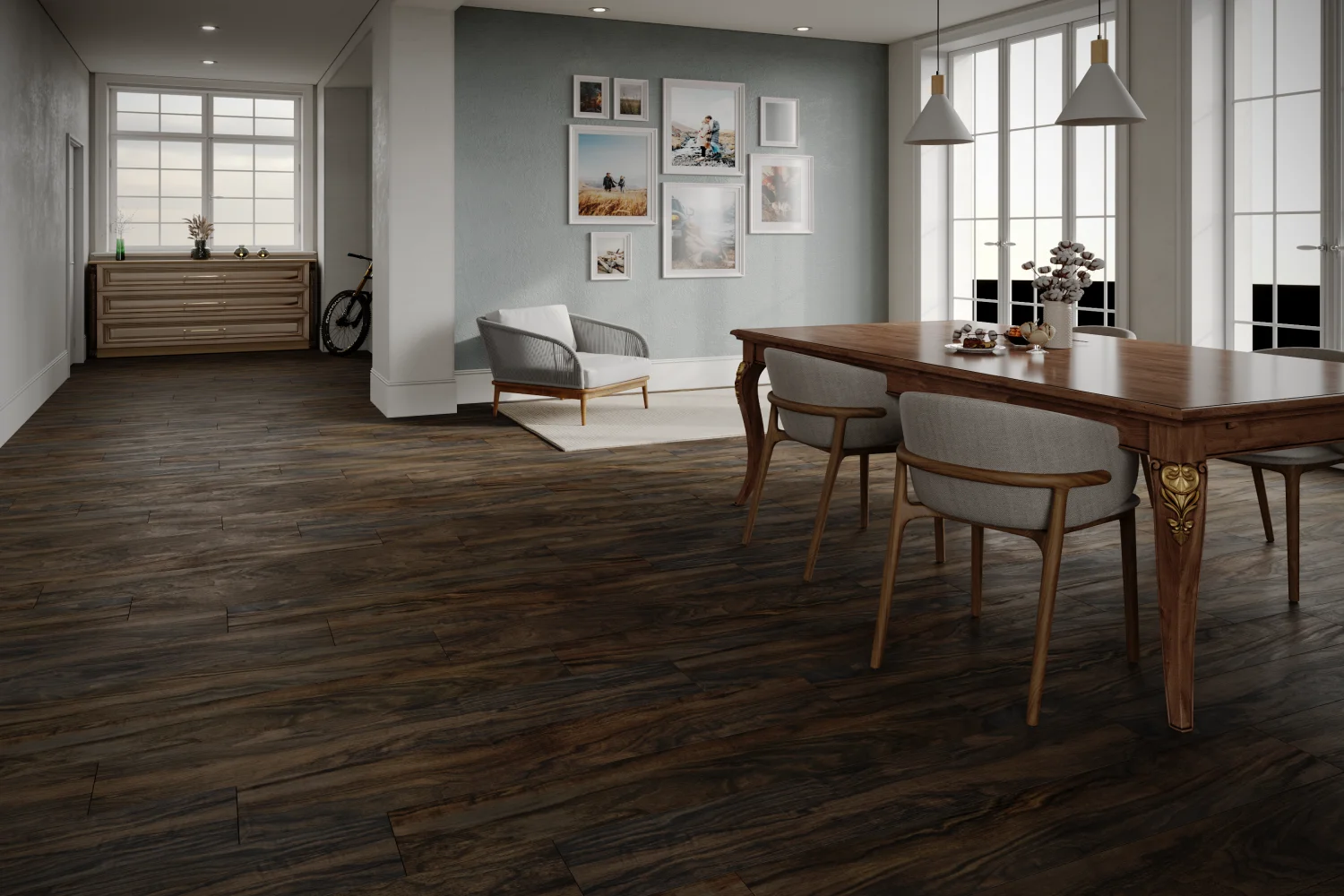 Кварцевый ламинат ArtTile Stone Optima Pro 40-142 APTN, Орех Тобако, (914х152x4мм)