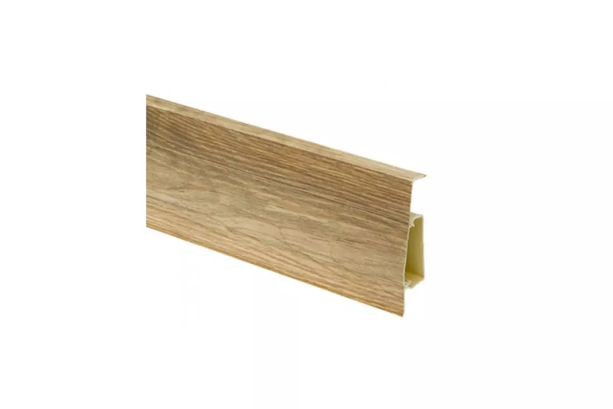 Плинтус пластиковый (ПВХ) CEZAR (Цезарь) Hi-Line №268 с кабель-каналом 75мм Польша