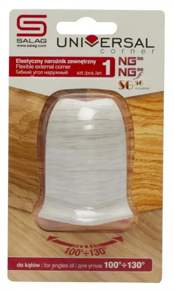 Угол универсальный наружный Salag  28 клен патино