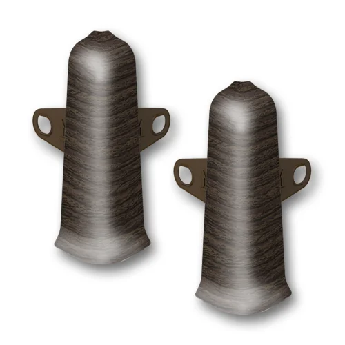 Угол наружный (внешний) с крепежом 85мм "Деконика" (2шт. во флоупак), 351 Каштан