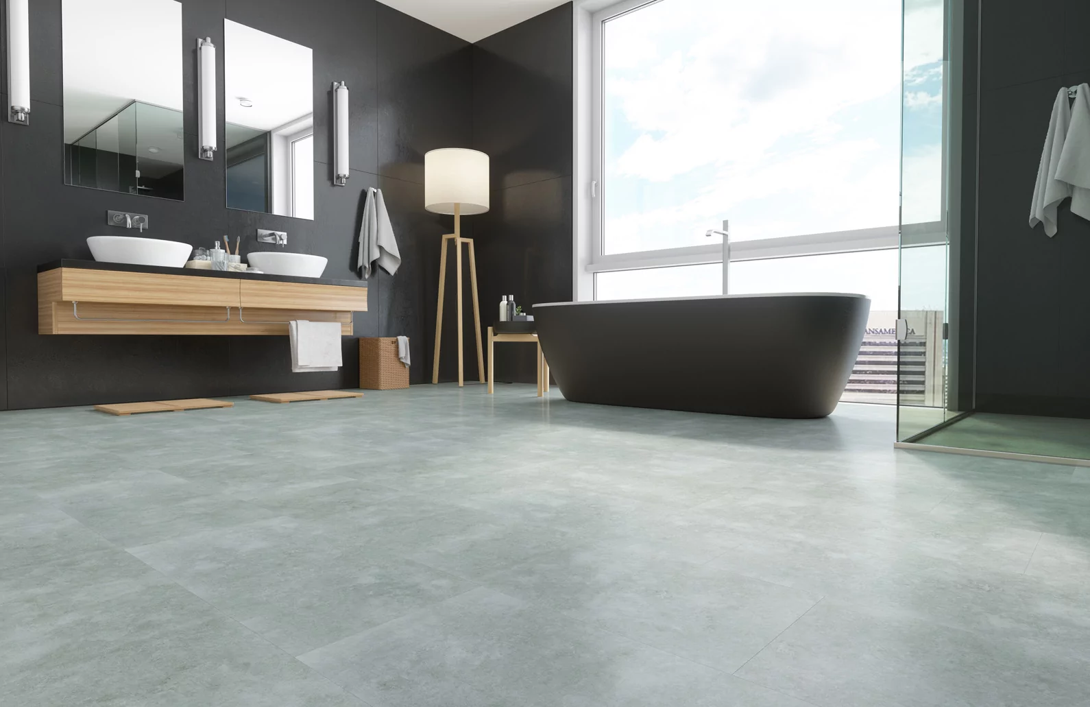 Кварцевый ламинат Refloor Fargo Королевский Оникс YC48008-10