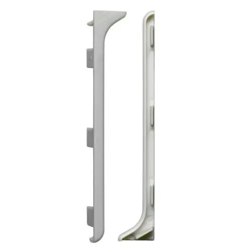 Окончание лев+прав из ПВХ, 60мм Серебро, шт