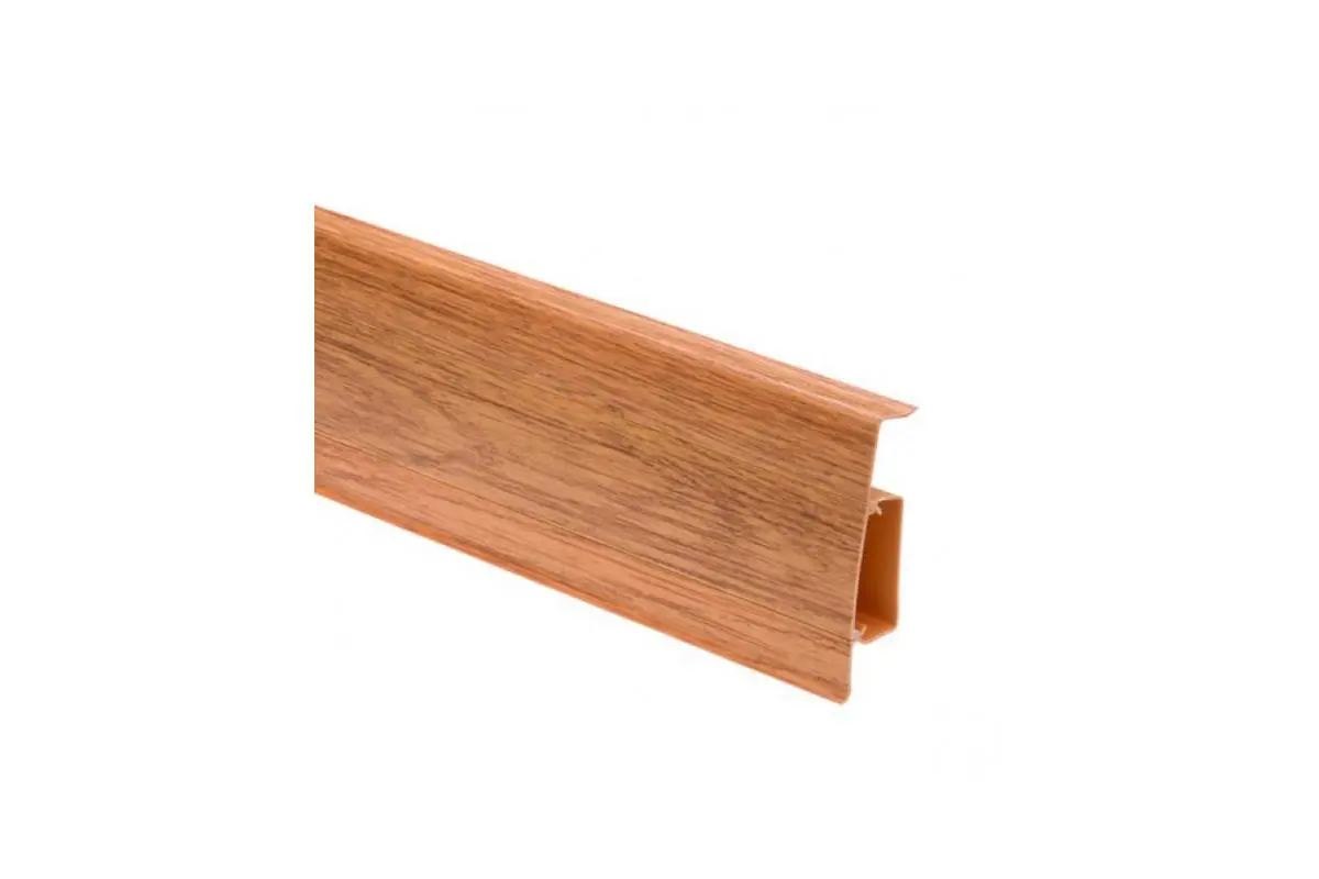 Плинтус пластиковый (ПВХ) CEZAR (Цезарь) Hi-Line №127 с кабель-каналом 75мм Польша