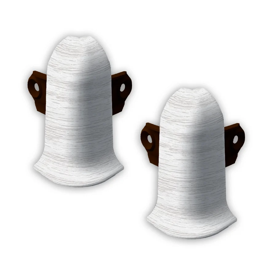 362 Угол наружный Лексида с крепежом 55мм Акация белая (шт)