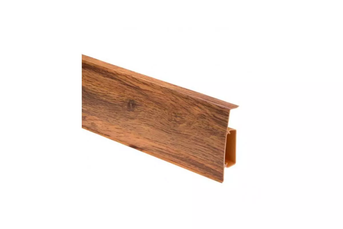 Плинтус пластиковый (ПВХ) CEZAR (Цезарь) Hi-Line №236 с кабель-каналом 75мм Польша