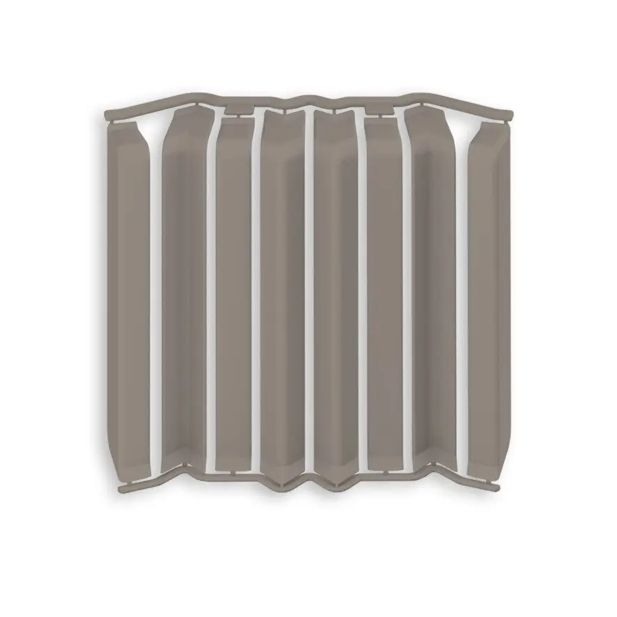 Накладки для плинтуса прямоугольного 80мм "Идеал Дюра" (набор из 8 эл. во флоупаке), 036 Платин-серый