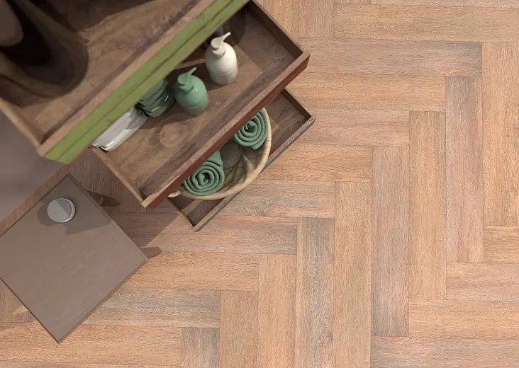 SPC ламинат елка Planker Charisma Роуз 7001