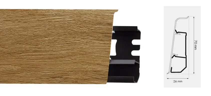 Плинтус пластиковый Arbiton Джерси 110 (2.5м)