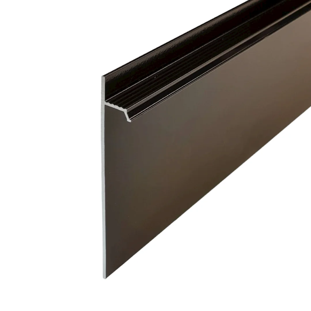 Плинтус потайной 95х15 мм 2,5м алюминий, , шт