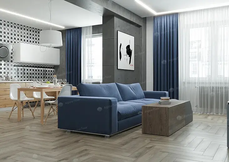 Кварц-виниловая плитка Alpine Floor Parquet LVT Дуб Исида ECO 16-15