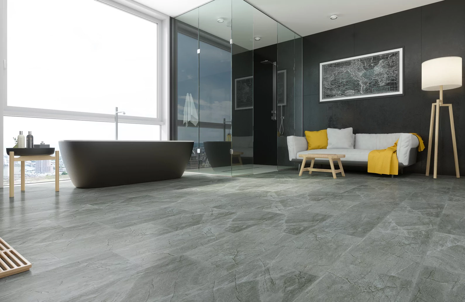 Кварцевый ламинат Refloor Fargo Платиновый Агат 67S455