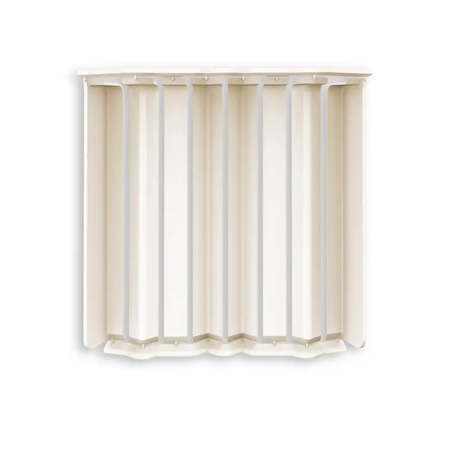 Накладки для плинтуса Идеал Дюра напольный прямоугольный 80мм 033 Кремово-белый (набор из 8 элементов) во флоупаке