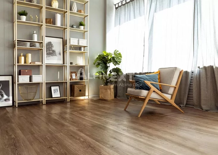 Виниловые полы Alpine Floor Sequoia SPC Секвойя темная ЕСО 6-12
