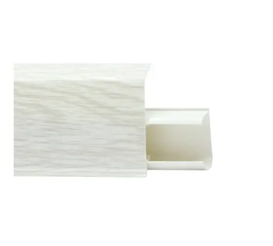 QUADRO №580 Плинтус со съемной панелью Дуб Северный, 55 мм, 2,2 м. (40шт/уп.)