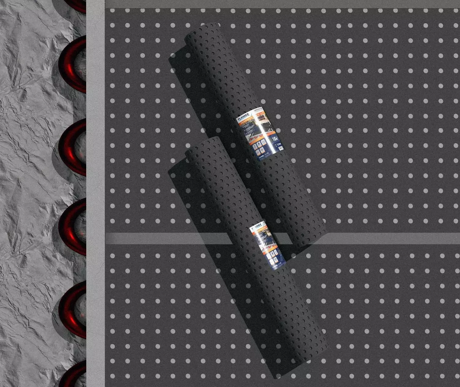 Подложка Planker EVA перфорированная для отапливаемых полов под SPC/LVT 1.5 мм (18.6м2)