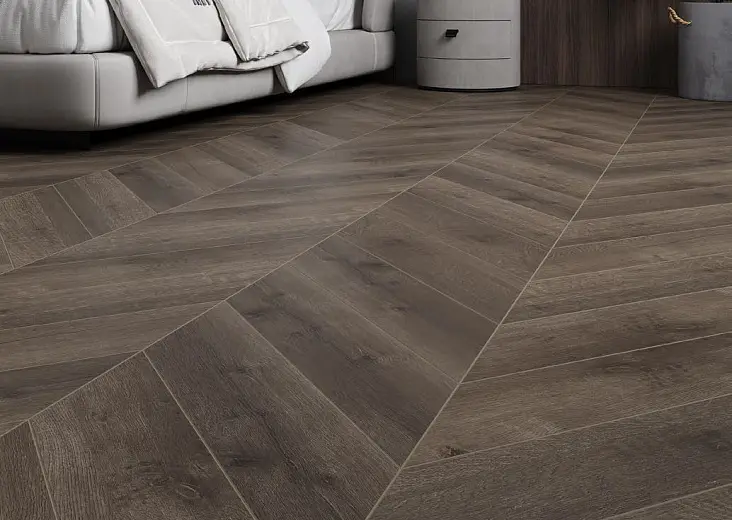 Клеевая кварцвиниловая плитка Alpine Floor Chevron LVT Дуб Антарес ECO 20-9