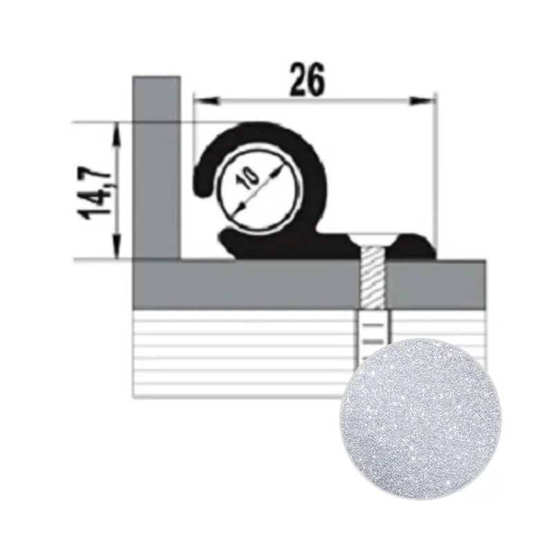 Ковродержатель ЛУКА КД 01 Серебро люкс 01 л 1,35 м