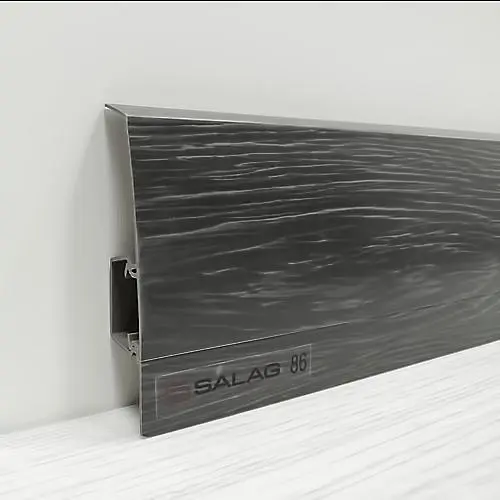 Плинтус ПВХ Salag NG80 (86) Дуб горелый