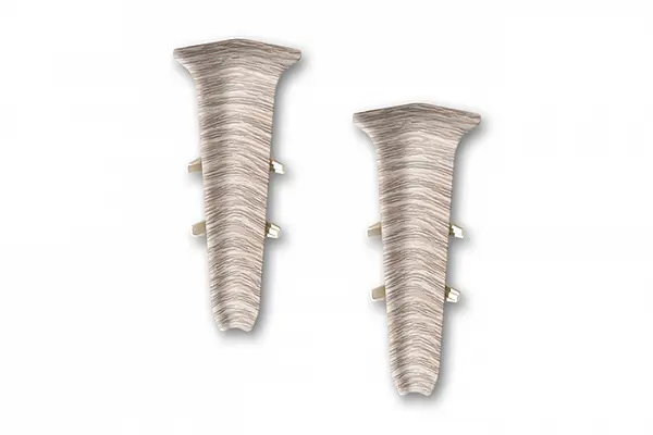 Угол внутренний для плинтуса 85мм "Деконика" (2шт. во флоупак), 229 Дуб латте