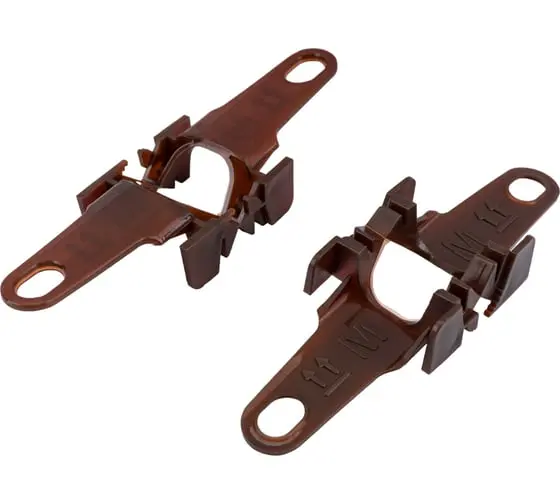 Угол наружный (внешний) с крепежом 85мм "Деконика" (2шт. во флоупак), 291 Орех