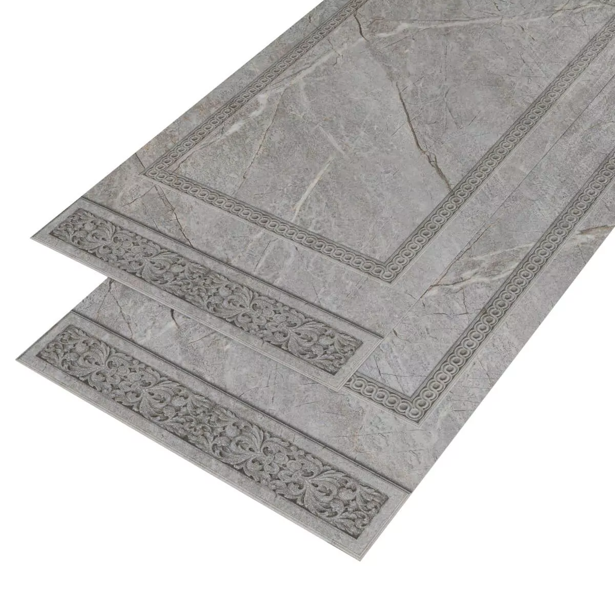 АКВАТОН Novita ПМО SPC Stronghold Мрамор серо-коричневый 02С Узор греческий 23857