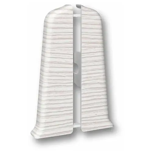 Торцевые (пара) для плинтуса 70мм "Деконика" (1 пара во флоупак), 255 Ясень бьянко