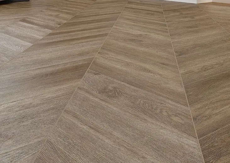 Клеевая кварцвиниловая плитка Alpine Floor Chevron LVT Макадамия ECO 20-5