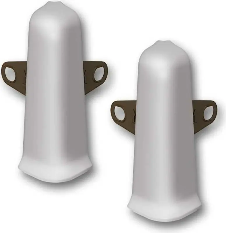 Угол наружный (внешний) с крепежом 85мм "Деконика" (2шт. во флоупак), 036 Платиново-серый