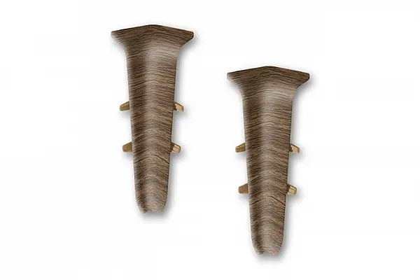 Угол внутренний для плинтуса 85мм "Деконика" (2шт. во флоупак), 291 Орех