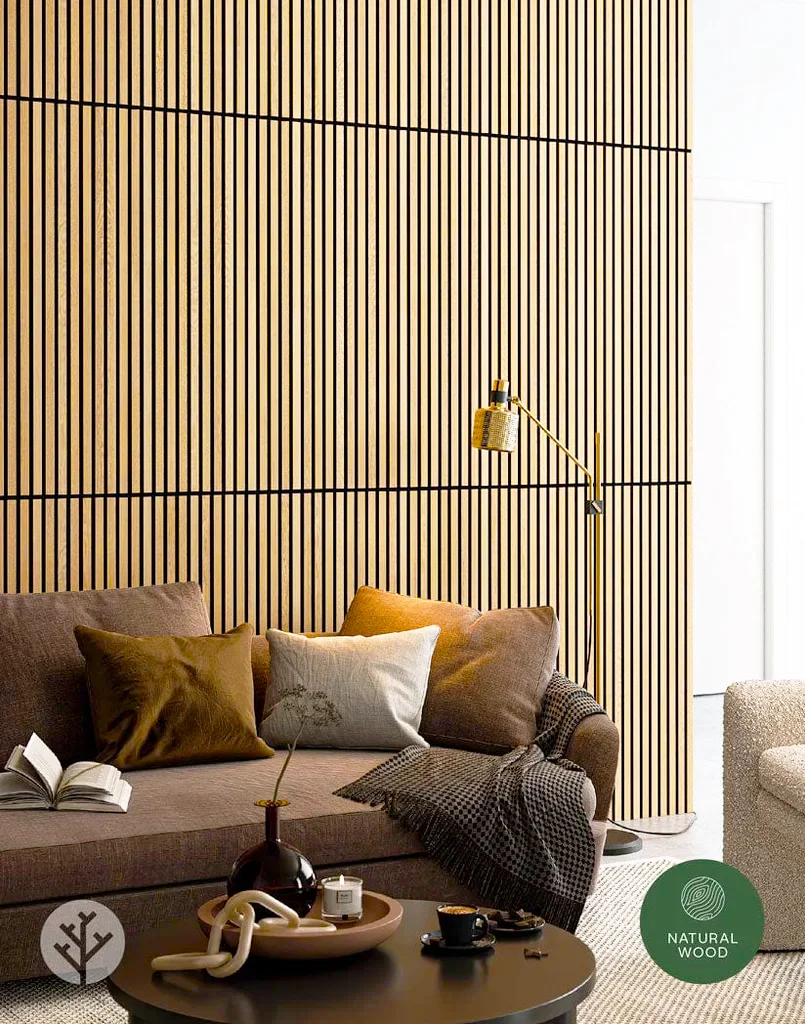 Акустическая панель Белый дуб 2780х600х21