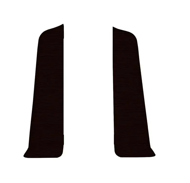 Торцевые (пара) для плинтуса 85мм "Деконика" (1 пара во флоупак), 301 Венге