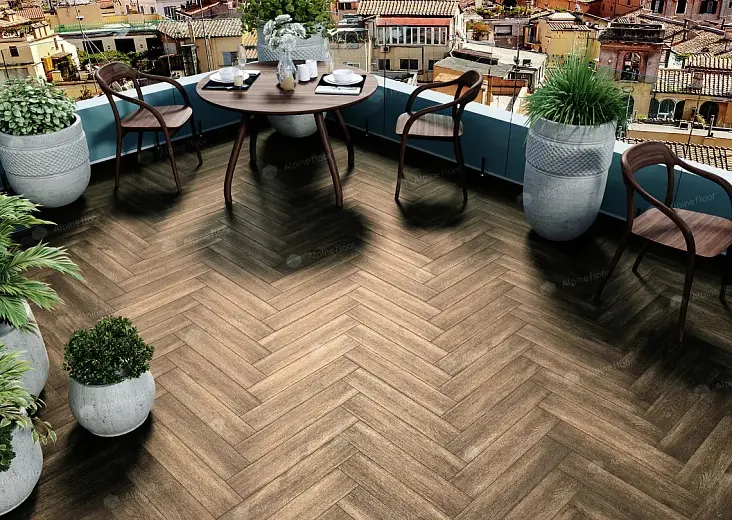 Кварц-виниловая плитка Alpine Floor Parquet LVT Макадамия ЕСО 16-10