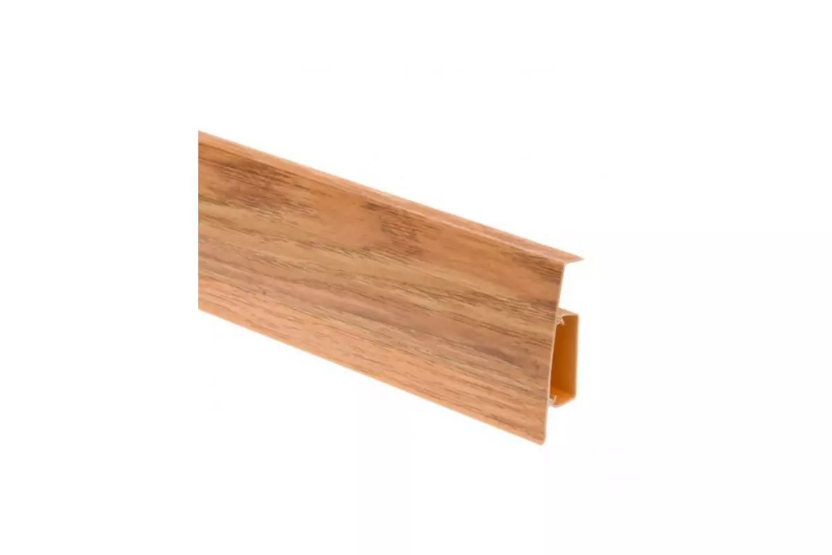 Плинтус пластиковый (ПВХ) CEZAR (Цезарь) Hi-Line №230 с кабель-каналом 75мм Польша