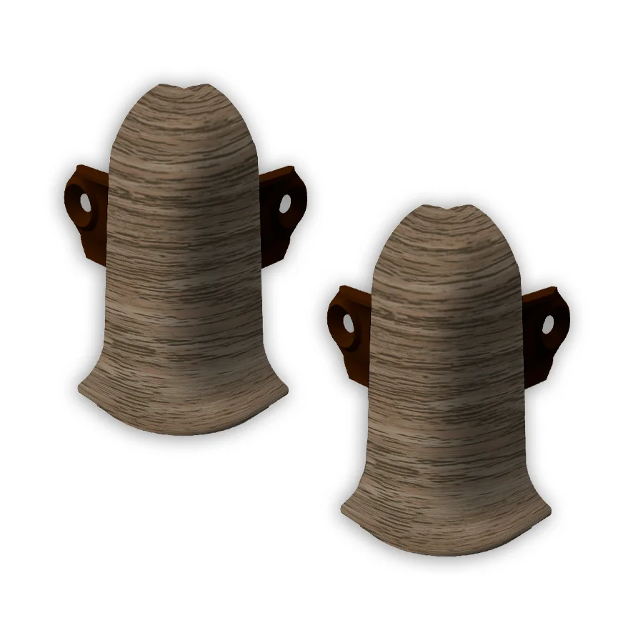 205 Угол наружный Лексида с крепежом 55мм Дуб капучино (шт)