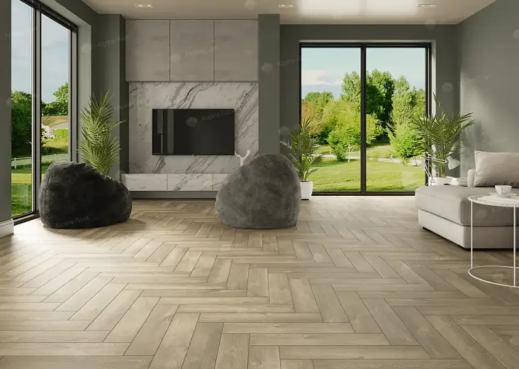 Кварц-виниловая плитка Alpine Floor Parquet LVT Дуб Натуральный Отбеленный ЕСО 16-5
