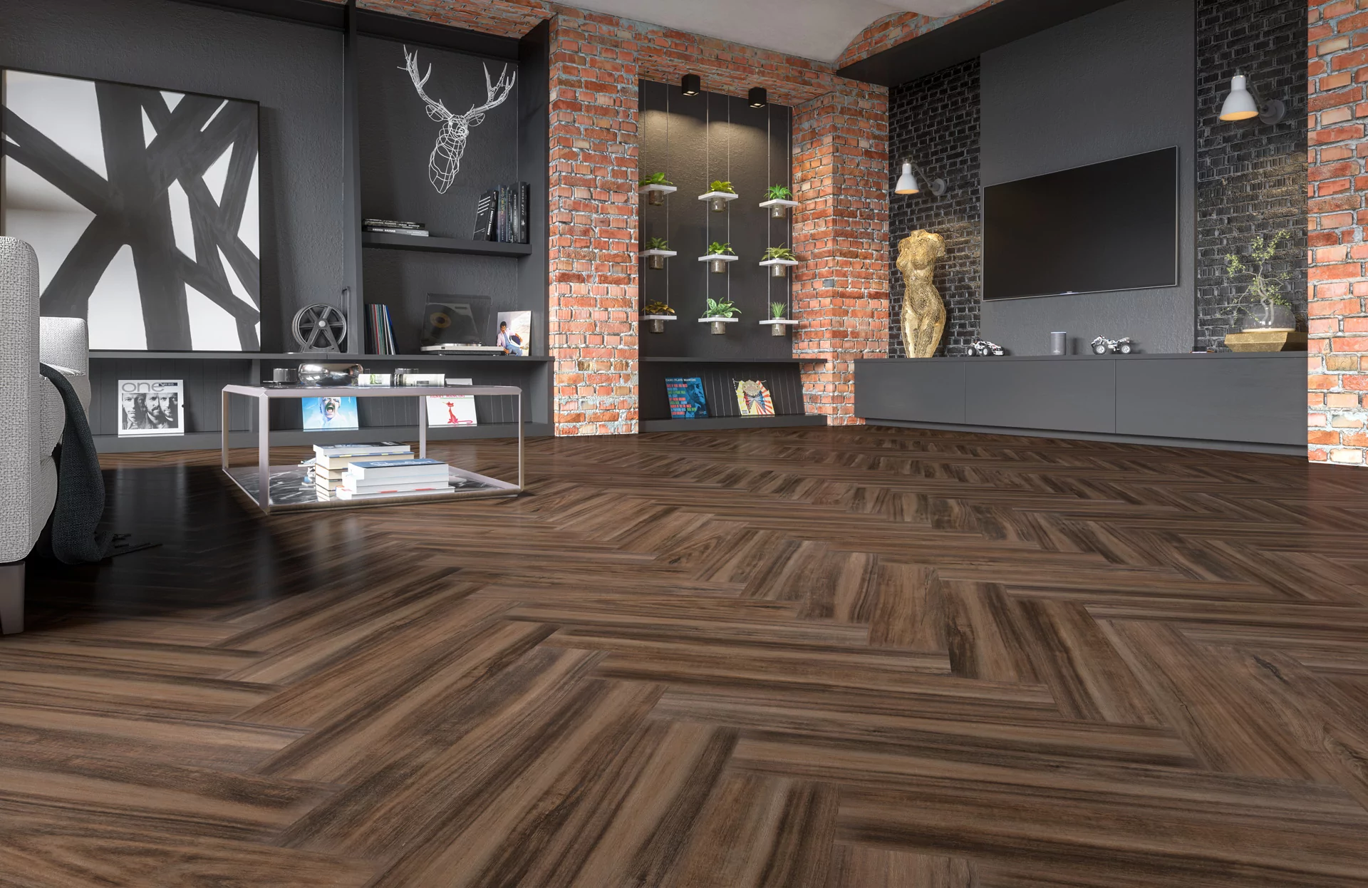 SPC Refloor Fargo Parquet Дуб Сиена 33-64W929 (615*123*4мм, 0,5 мм)
