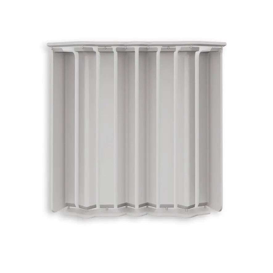 Накладки для плинтуса Идеал Дюра напольный прямоугольный 80мм 002 Светло-серый (набор из 8 элементов) во флоупаке