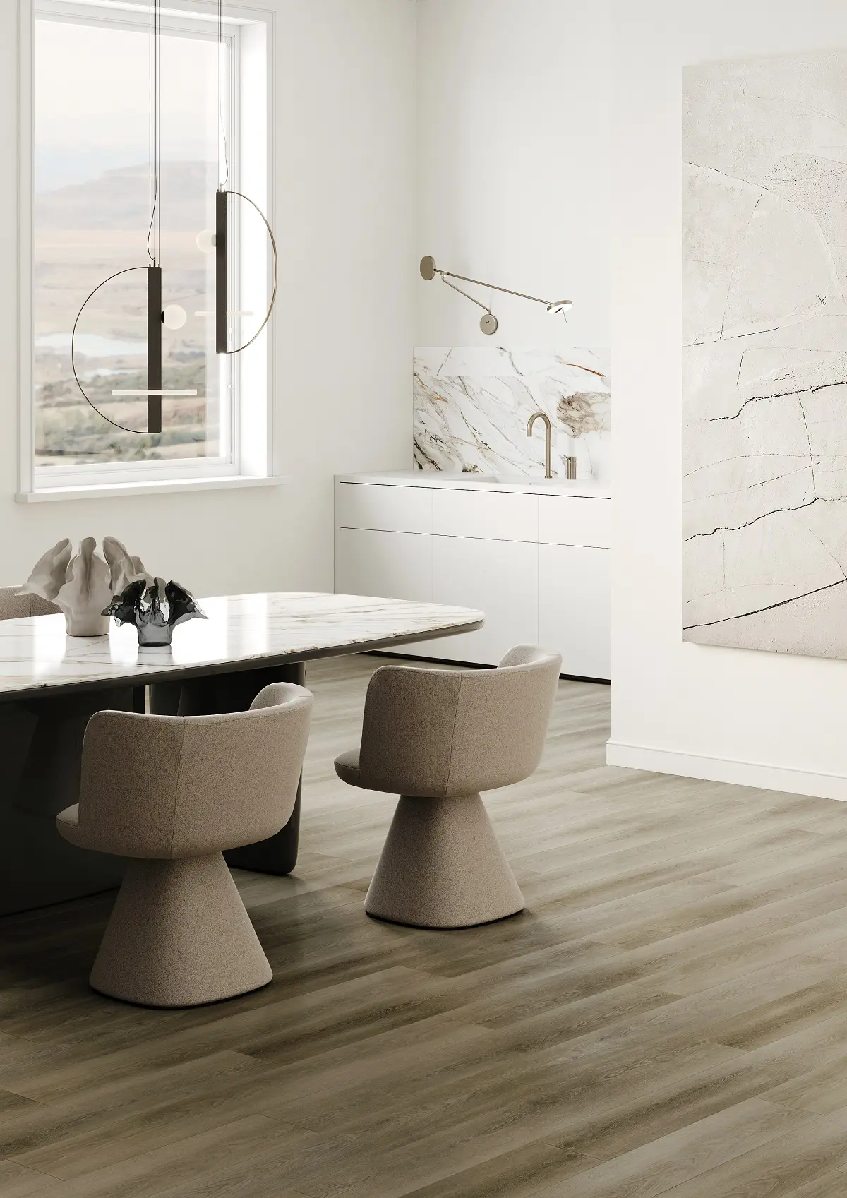 Кварцевый ламинат Fargo Bevel 50-6191-7 Дуб Тихуана 1524*182*6мм, 0,5 мм, EIR, V-фаска, градиент