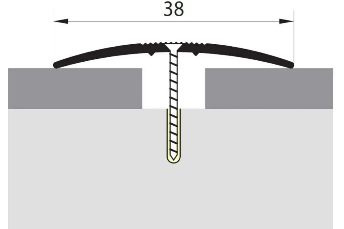 Стык 38 мм. 0,9  дуб марсель
