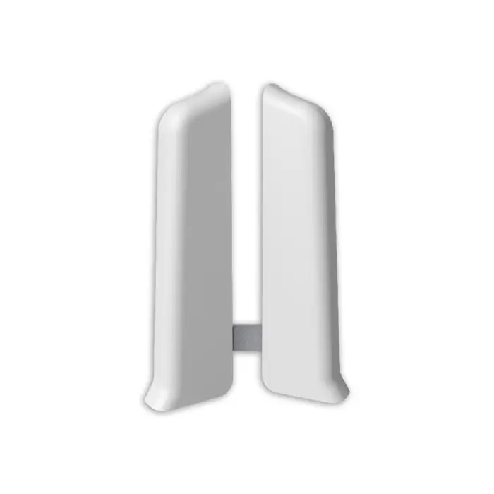 001 Заглушки (левая/правая) Лексида 80мм Белый (1пара/блистер)