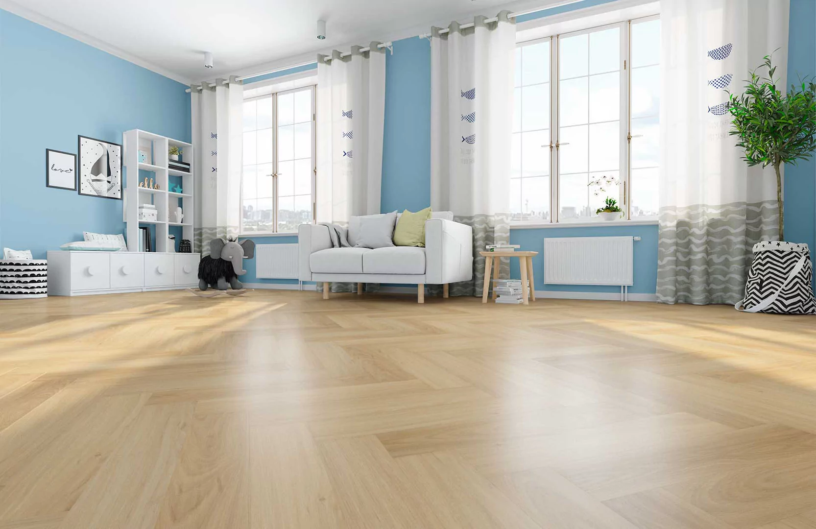 SPC Refloor Fargo Parquet Вяз Оксфорд 33-2101-05 (615*123*4мм, 0,5 мм)