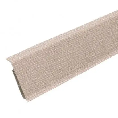 Плинтус напольный с кабель-каналами 70мм 2,2м "Деконика", 229 Дуб латте