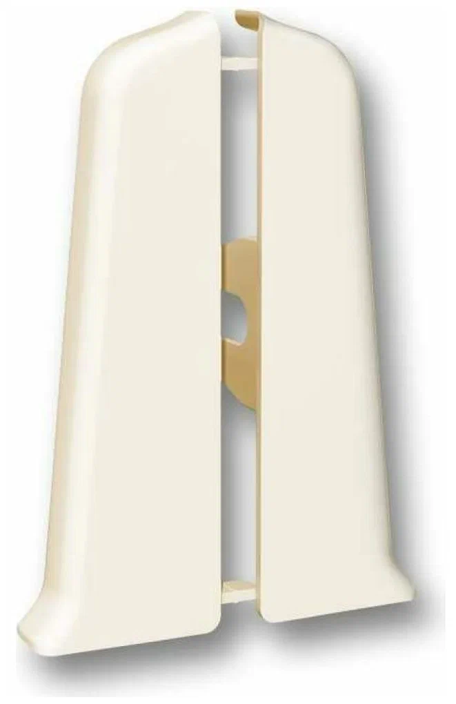 Торцевые (пара) для плинтуса 85мм "Деконика" (1 пара во флоупак), 034 Светлая слоновая кость