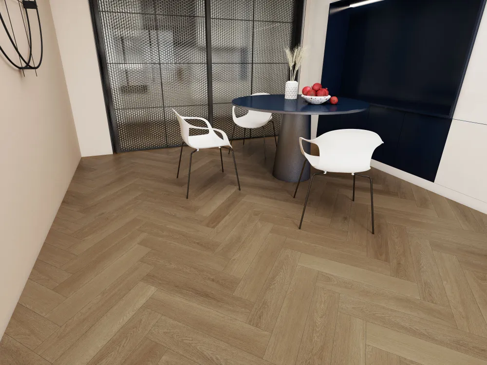 Кварцевый ламинат SPC Резорт Шамони 4V 640x128х5мм (1,311м2/16шт),